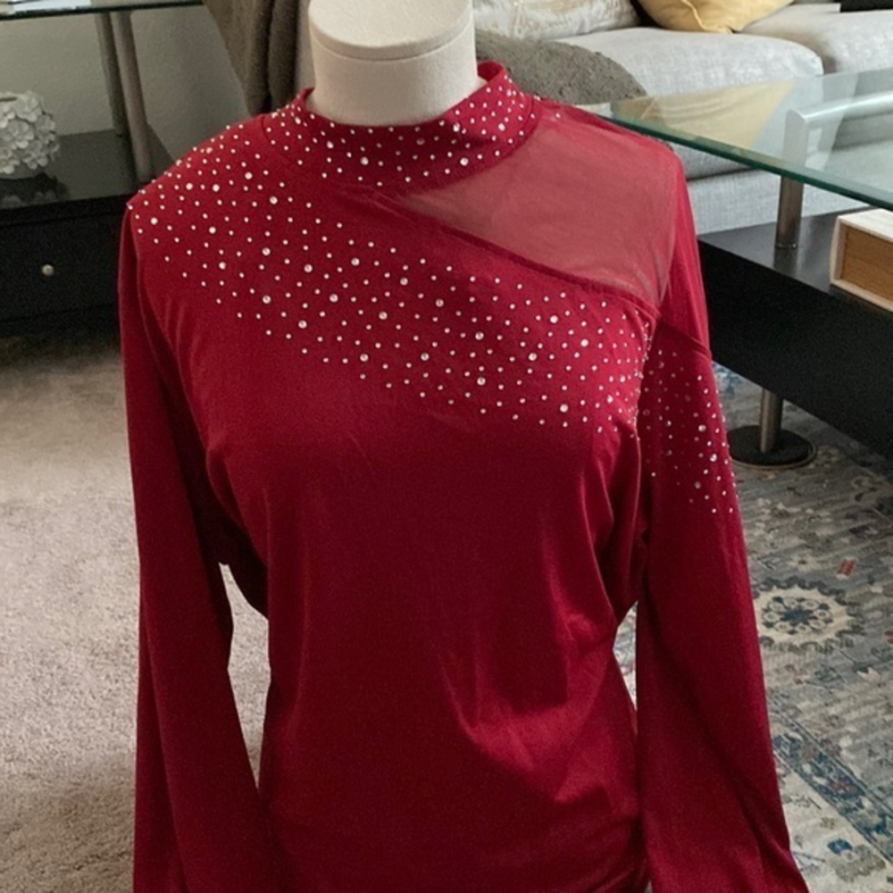 No comment plus NYLA TOP‎ WITB BEADS AND LONG SLEEVE